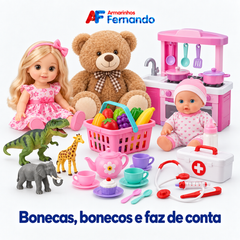 Collection image for: Bonecas, bonecos e faz de conta