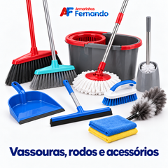 Collection image for: Vassouras, rodos e acessórios