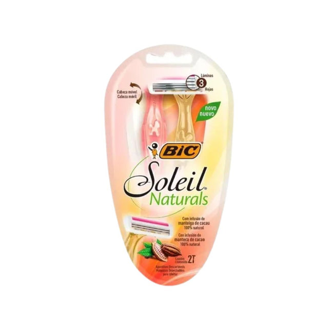 Aparelho de Barbear Bic Soleil Naturals Com 02 Unidades - 971086