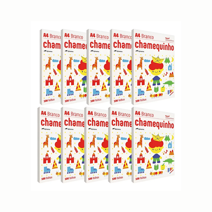 Papel Sulfite A4 Com 100 Unidades Fls CHAMEQ.75g Cor Branco Caixa Com 50 Unidades Pacote
