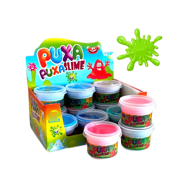 Puxa Puxa Slime Balcao Das Magicas 125g Com 12 Unidades