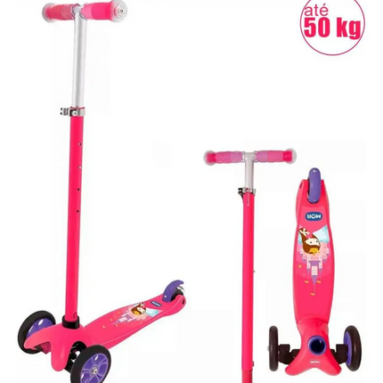 Patinete Mor 3 Rodas Infanto Juvenil Rosa - 40600311