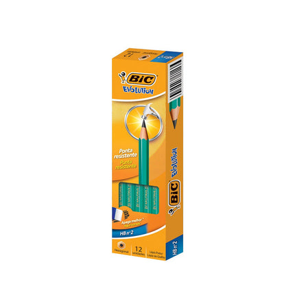 Lápis Grafite Bic Evolution Hex N-02 Hb2 Caixa Com 144 Unidades - 835232