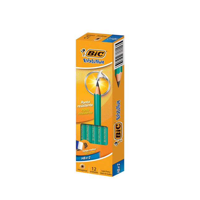 Lápis Grafite Bic Evolution Hex N-02 Hb2 Caixa Com 144 Unidades - 835232