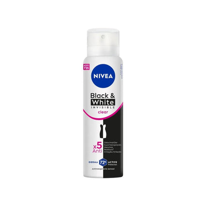 Des.Aerosol Nivea Invs.Black White Clear 89g - 376263