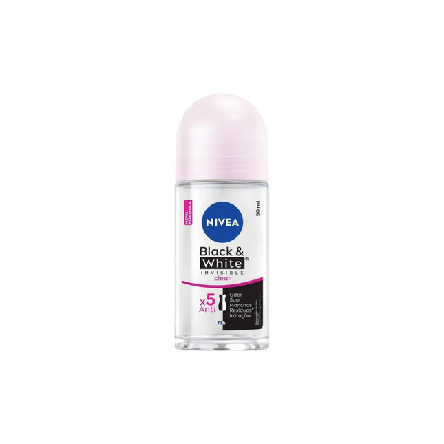 Des.Roll-On Nivea Invs.Black White Clear 50ml - 82240