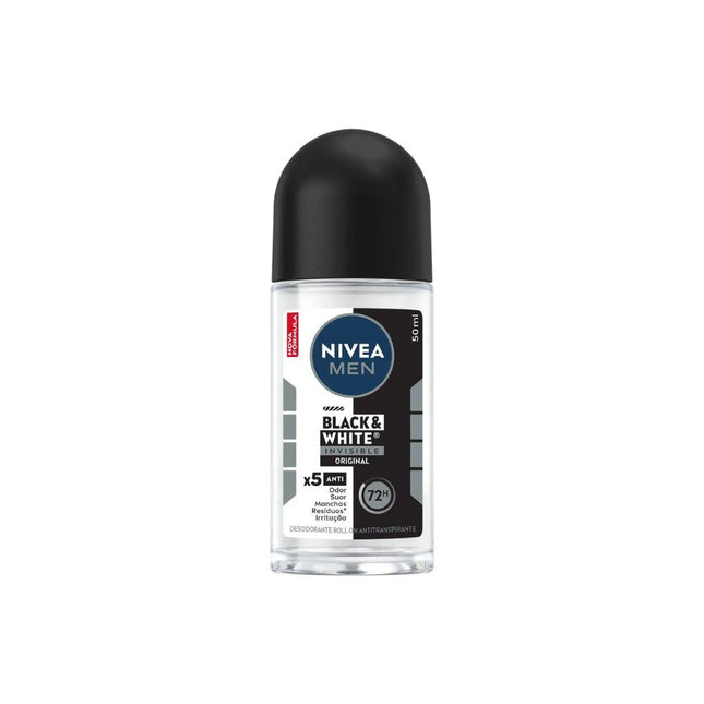 Des.Roll-On Nivea Invs.Black White Power 50ml - 82245