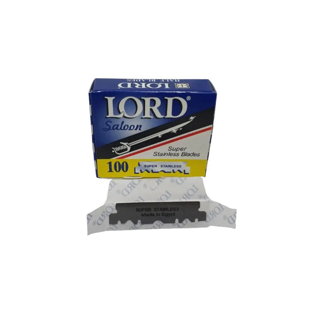 Lâmina De Barbear Lord Meia Azul Com 1000 Unidades
