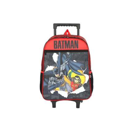 Mochila Escolar Luxcel Batman Vermelho Com Rodas - IC42302BM0400UN