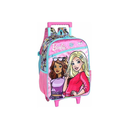 Mochila Escolar Luxcel Barbie Rosa Com Rodas - IC42632BB0300UN