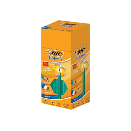 Lapis Grafite Bic Resina Evolution Com Borr.Pacote Com 72 Unidades - 840643