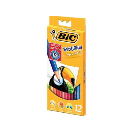 Lapis De Cor Bic Evolution 12 Cores Com 01 Unidade - 930821