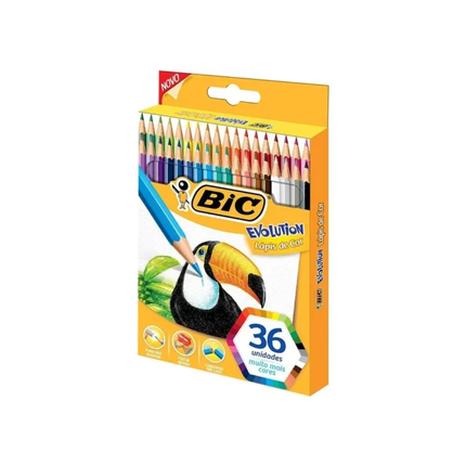 Lapis De Cor Bic Evolution Com 36 Unidades Cores Com 01 Unidade - 930087