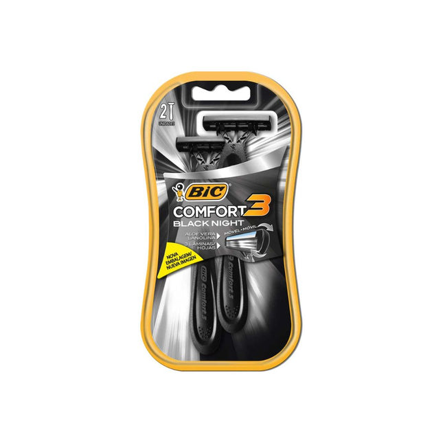 Apar.Barba Bic Comfort Advance 3 Black Com 02 Unidades - 8916751