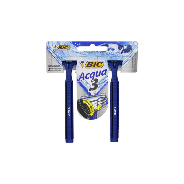 Apar.Barba Confort Bic 3 Acqua Com 02 Unidades - 904420