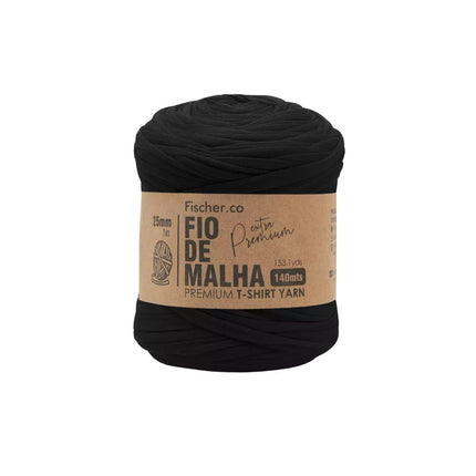 Fio De Malha Extra Premium 25mm Fischer Cor Preto - 40