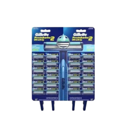 Apar.Barba Prestobarba Gillette Ultragrip Az Com 24 Unidades - 72984