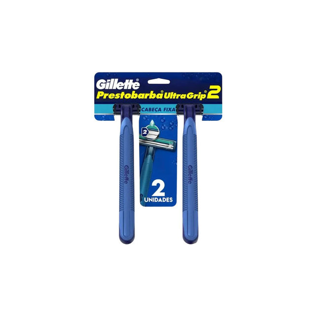 Aparelho De Barbear Prestobarba Gillette Ultragrip Az Com 02 Unidades - 72984