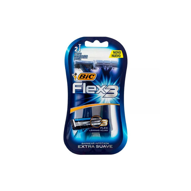 Apar.Barba Bic Flex 3 Com 02 Unidades - 971255