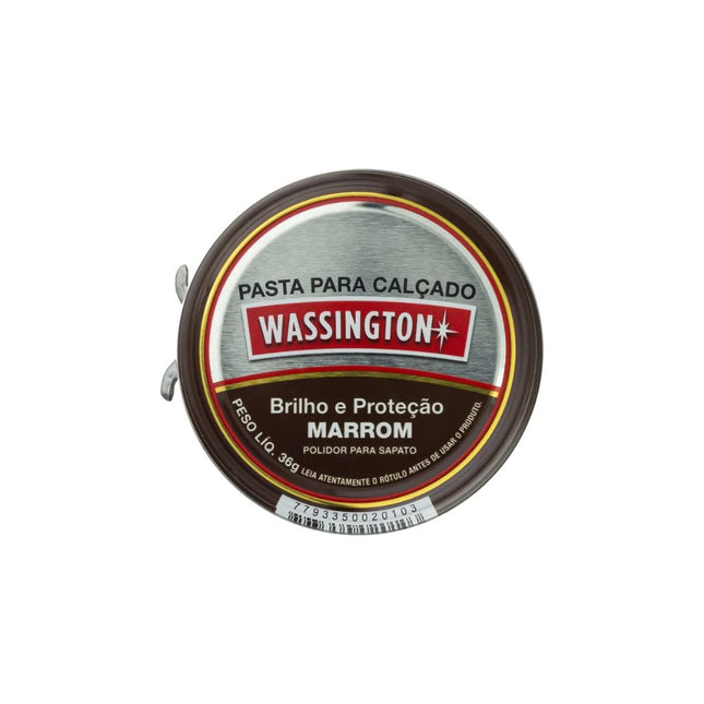 Pasta Para Calcados Wassington 36g Cor Marrom Com 01 Unidade - 400200011