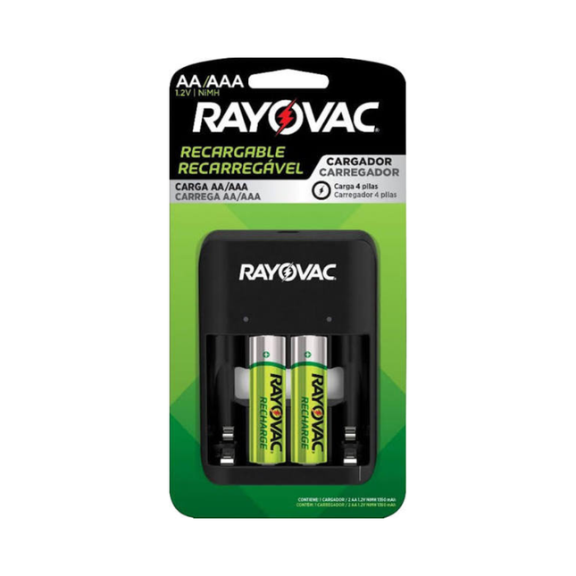Recarregador De Pilha Rayovac Ray USB 2AA SM-4 - RCH-4PLA