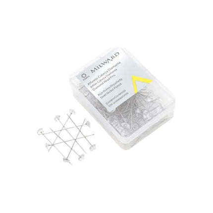 Alfinete Corrente Cabeca Diamante Com 100 Unidades 000NI - W240100