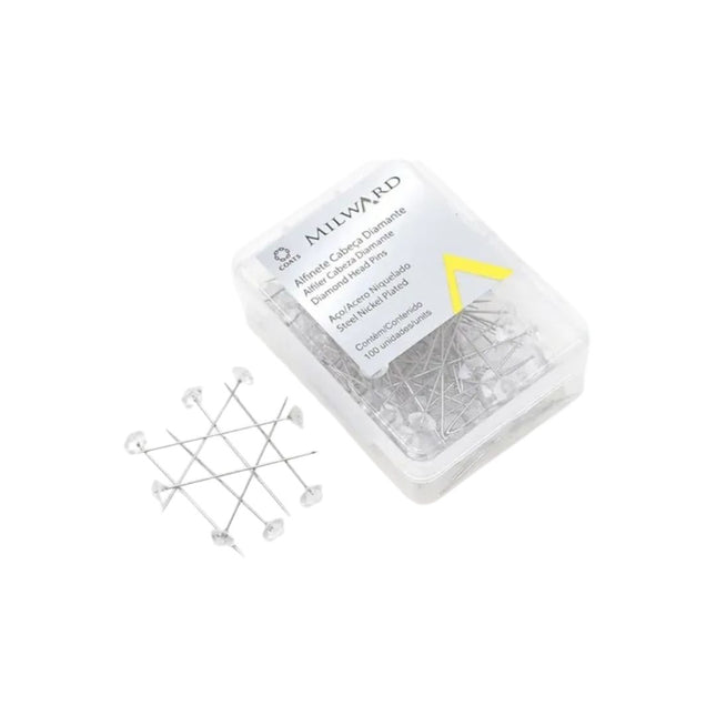 Alfinete Corrente Cabeca Diamante Com 100 Unidades 000NI - W240100