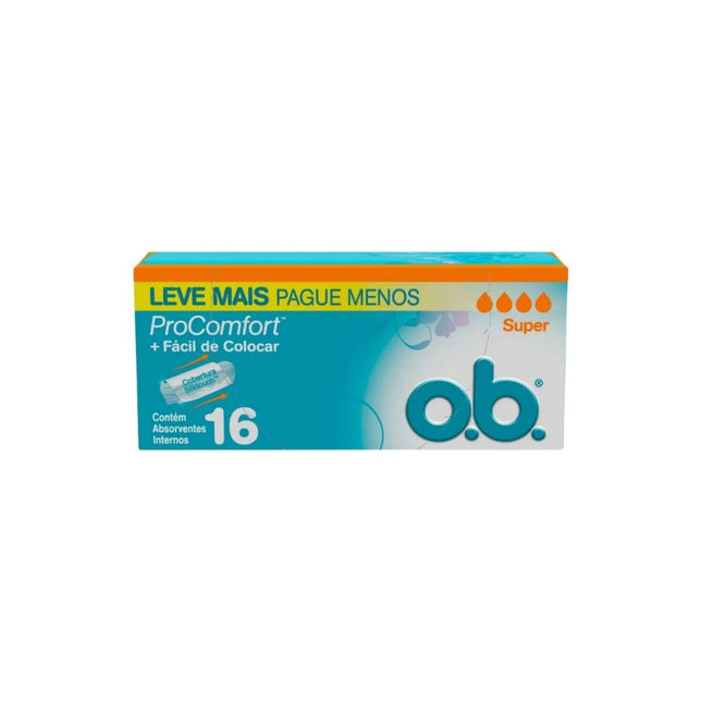 Absorvente J&J Ob Confort Super Com 16 Unidades - 539562