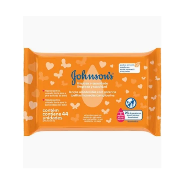 Lenco Umedecido Johnson & Johnson Com 44 Unidades / 576405 - 536696