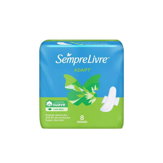Absorvente J&J Esp Toque Suave Com Abas Odores Com 08 Unidades - 556259