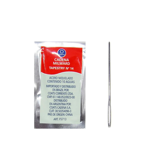 Agulha Corrente Tapestry N-14 Caixa Com 100 Unidades Envelope C/10 Unidades - F5711