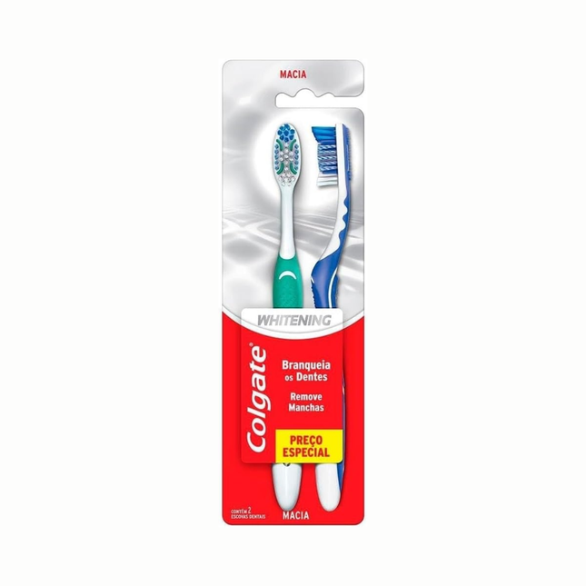 Escova Dental Colgate Whitening Com 02 Unidades - 111506