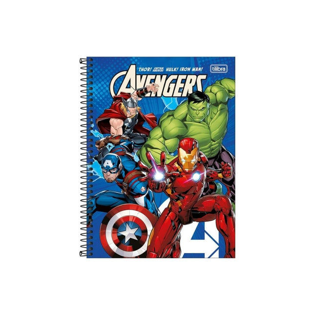 Caderno Tilibra Univ.Top Com D 1X1 80FLS Avengers Com 01 Unidade - 308986