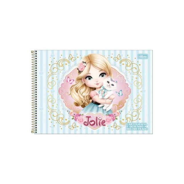 Caderno Tilibra Cartografia Esp. Com D S/S 80FLS MM Jolie Com 01 Unidade - 309036