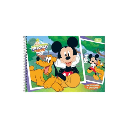 Caderno Tilibra Cartografia Com D S/Seda 80FLS Mickey Com 01 Unidade - 309079