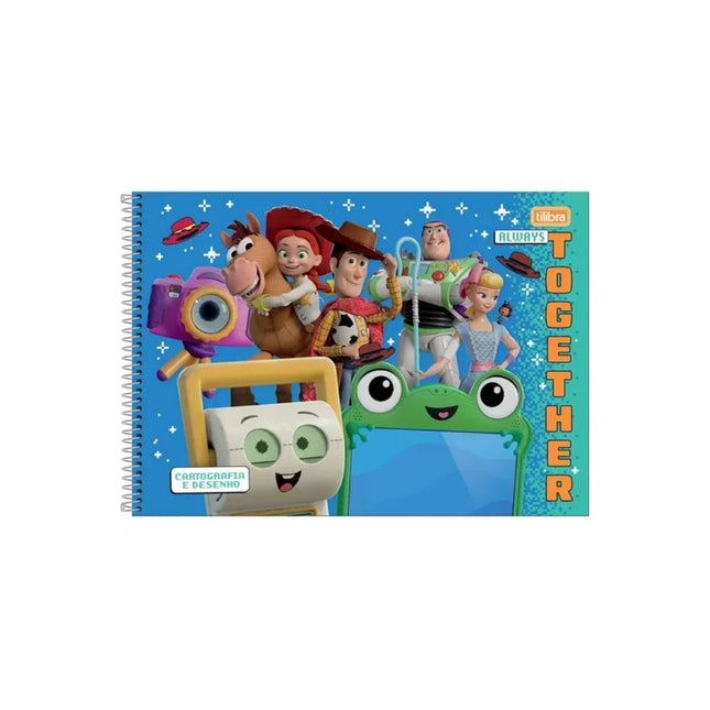 Caderno Tilibra Cartografia Com D S/Seda 80FLS Toys Tory Com 01 Unidade - 309109