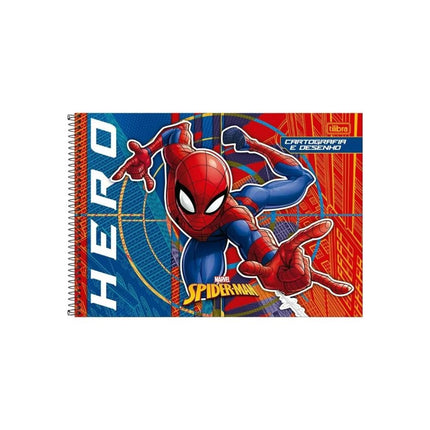 Caderno Tilibra Cartografia Com D S/Seda 80FLS Spider Man Com 01 Unidade - 309184