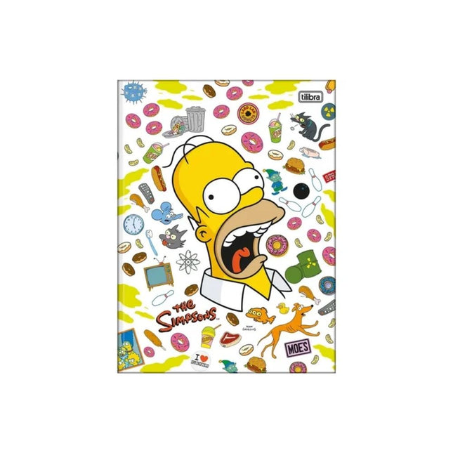 Caderno Tilibra Broch. Com D 80FLS Simpsons Com 01 Unidade - 342297