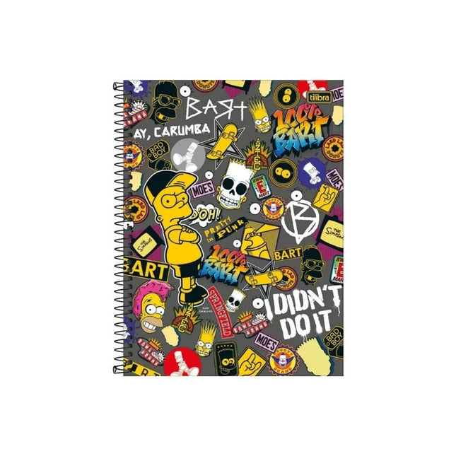 Caderno Tilibra Univ. Com D 1X1 80FLS Simpsons Com 01 Unidade - 342271