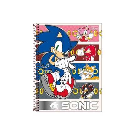 Caderno Tilibra Univ. Com D 1X1 80FLS Sonic Com 01 Unidade - 342980