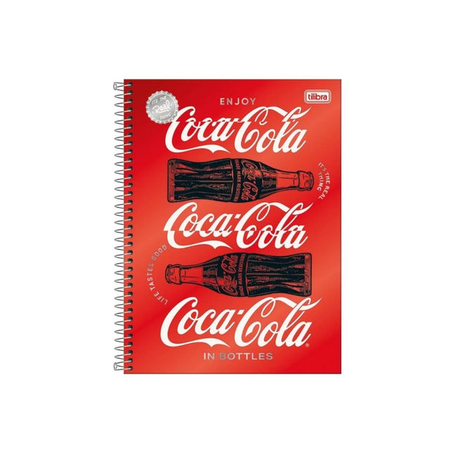Caderno Tilibra Univ. Com D 10X1 160FLS Coca Cola Com 01 Unidade - 349861