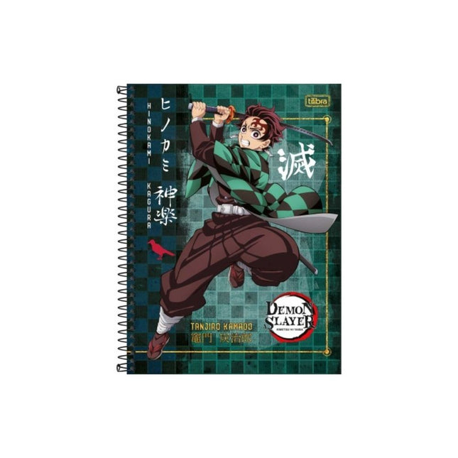Caderno Tilibra Univ. Com D 1X1 80FLS Demon Slayer Com 01 Unidade - 354465