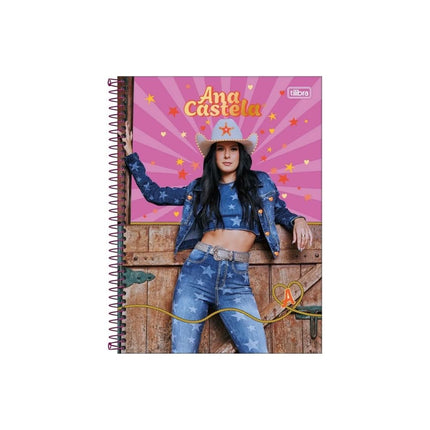 Caderno Tilibra Esp. Com D 1/4 80FLS Ana Castela Com 01 Unidade - 382612