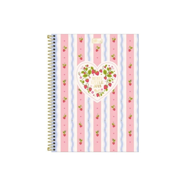 Caderno Tilibra Univ. Com D 10X1 160FLS Be Berry Com 01 Unidade - 359131
