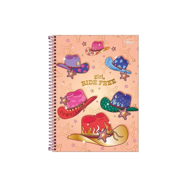 Caderno Tilibra Univ. Com D 10X1 160FLS West Girl Com 01 Unidade - 359157