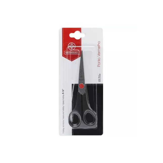 Tesoura Mundial Hobby Ponto Verm. Com 01 Unidade - 664/5.1/2