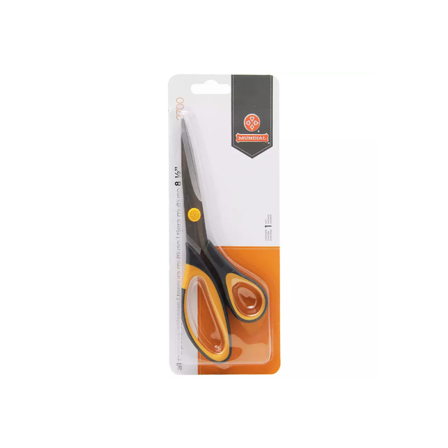 Tesoura Mundial Multiuso Cabo Colorido 19cm Com 01 Unidade - 762/7