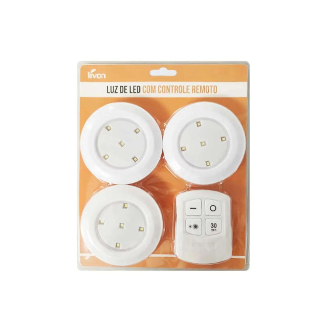 Kit Mini Luminaria Onyx LED 3PCS Com Controle - 5432