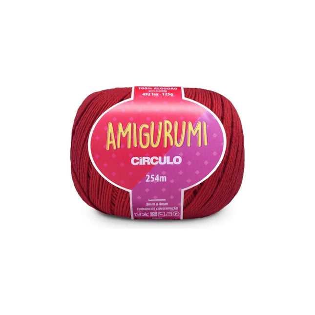 Linha Circulo Amigurumi Cor 3402 Vermelho