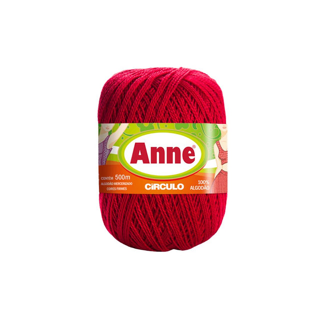Linha Circulo Anne 500 Cor 3528 Vermelho Com 01 Unidade